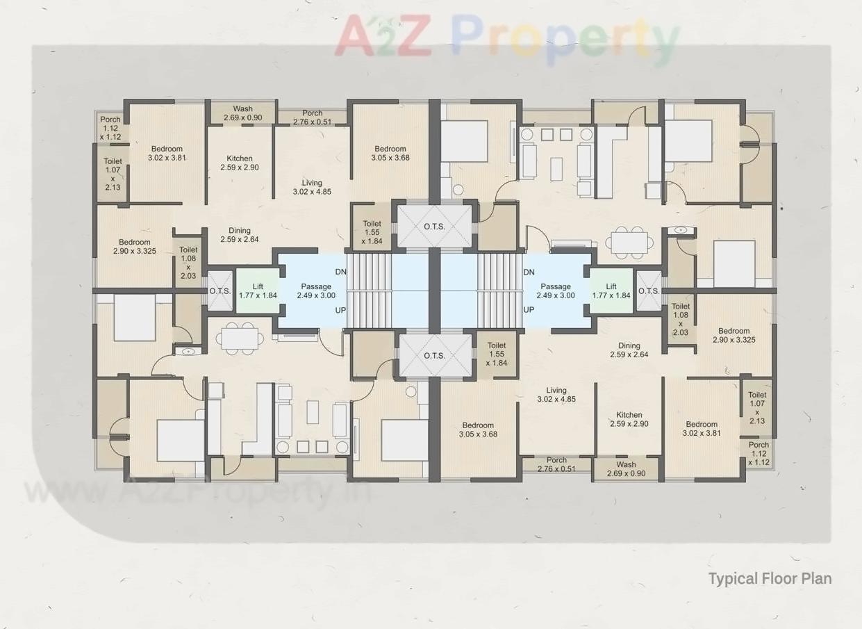Layout of real estate project Alpha Kavyam located at Raiya, Rajkot, Gujarat