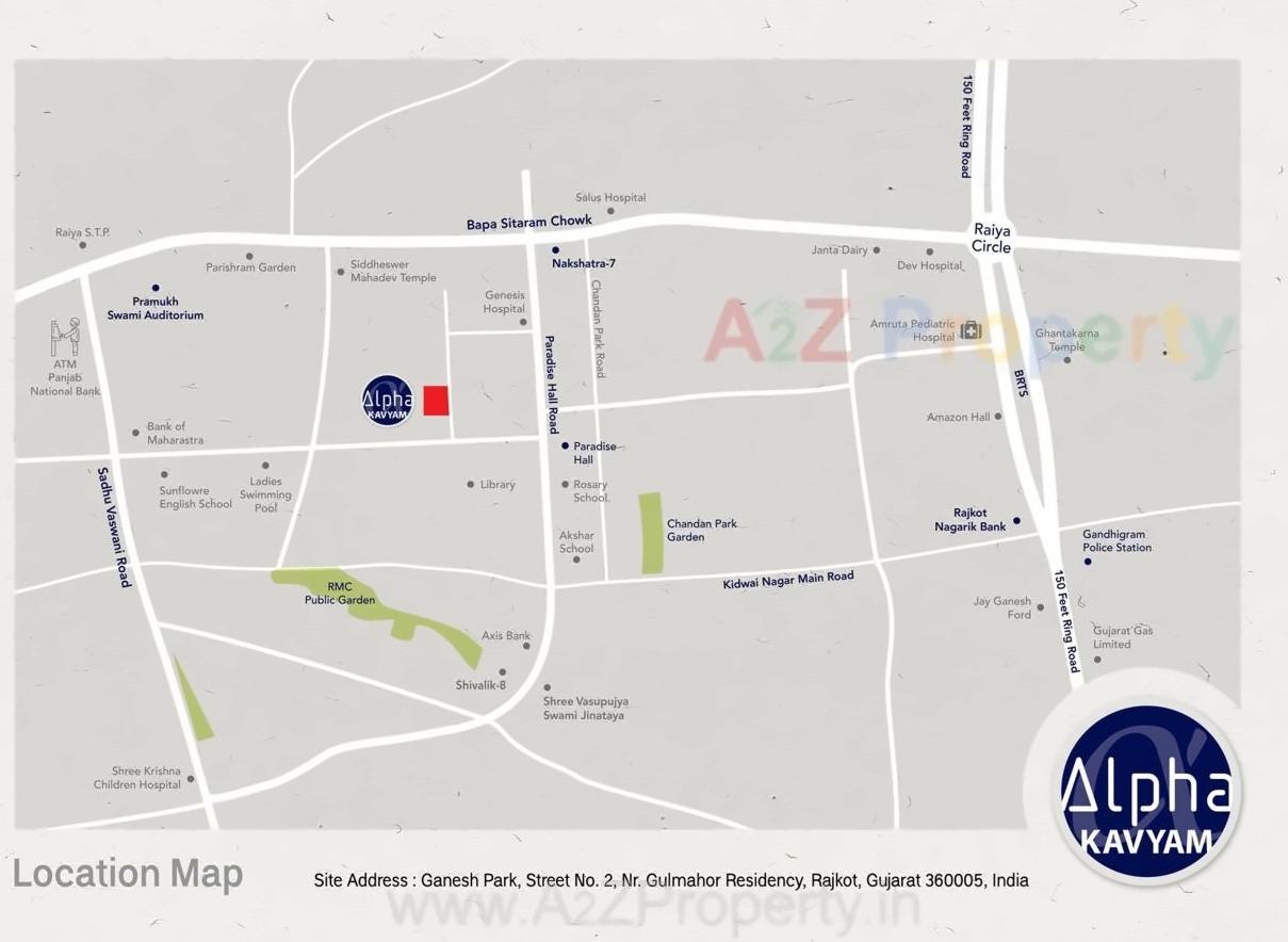  of real estate project Alpha Kavyam located at Raiya, Rajkot, Gujarat