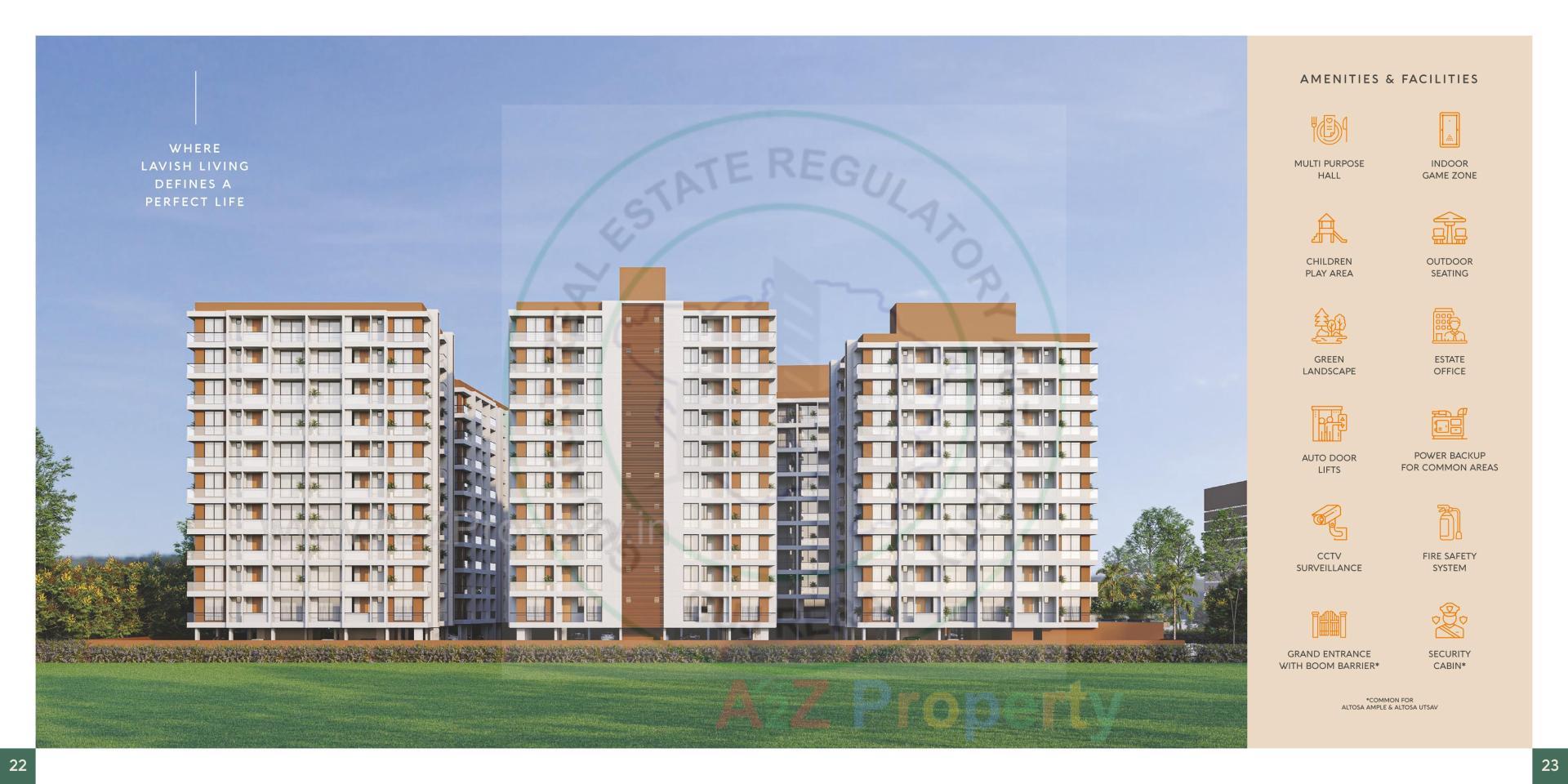 of real estate project Altosa Ample Altosa Utsav located at Mavdi, Rajkot, Gujarat