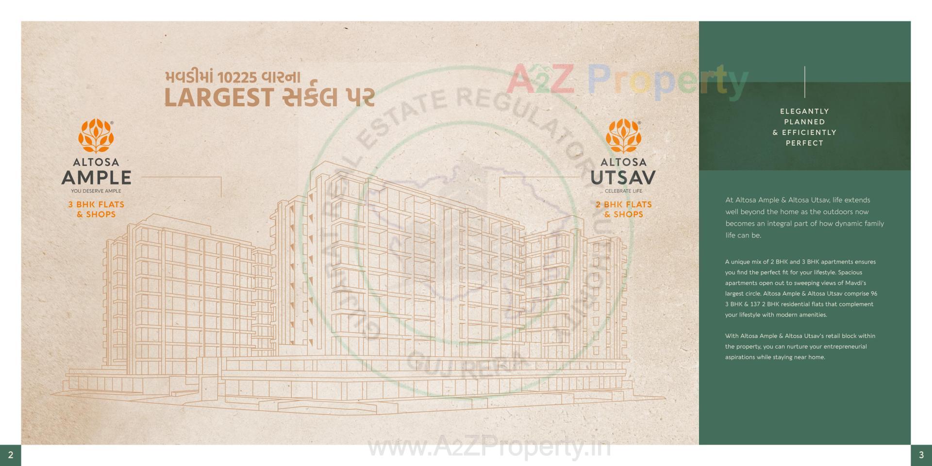  of real estate project Altosa Ample Altosa Utsav located at Mavdi, Rajkot, Gujarat