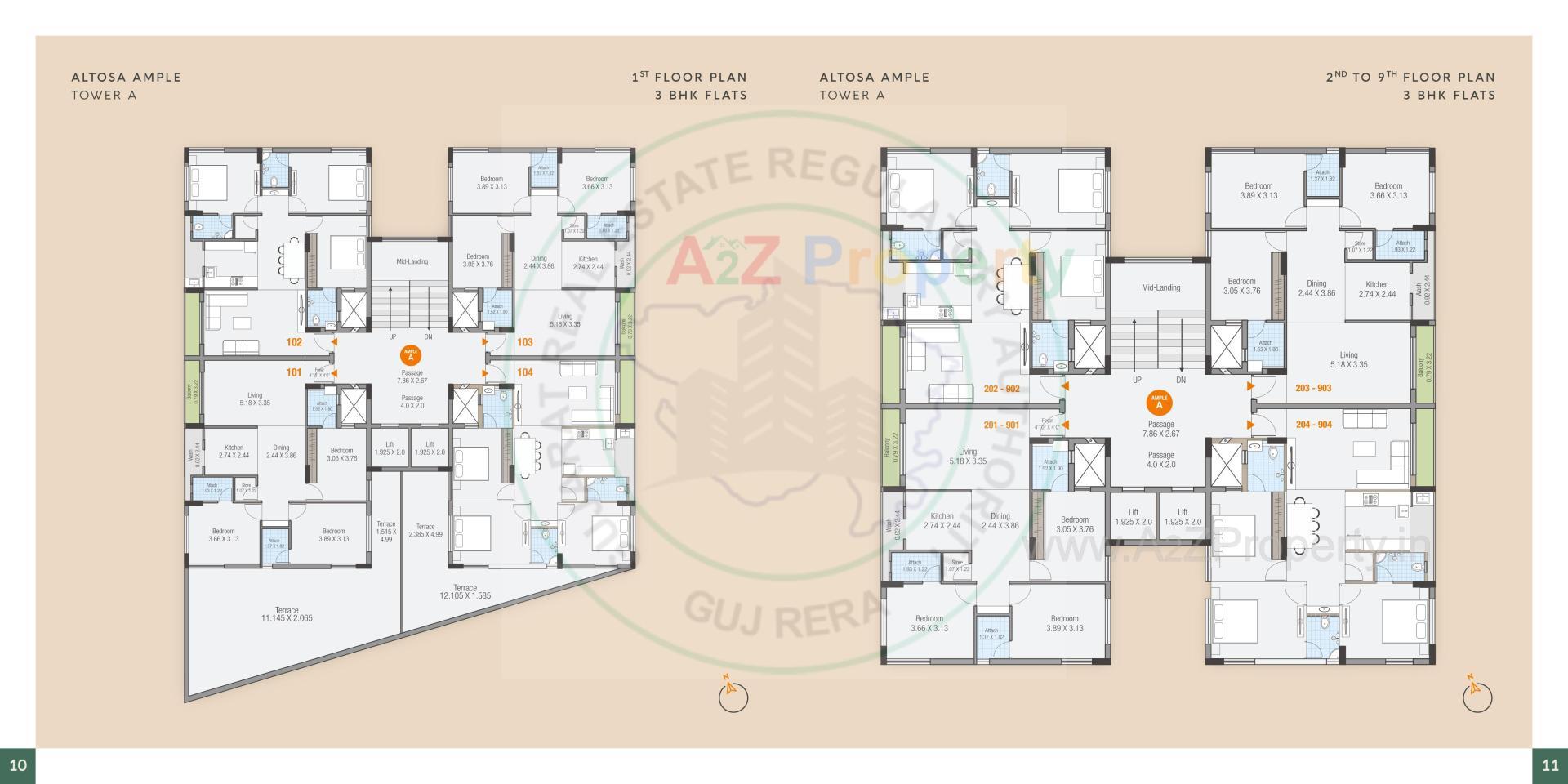 Layout of real estate project Altosa Ample Altosa Utsav located at Mavdi, Rajkot, Gujarat