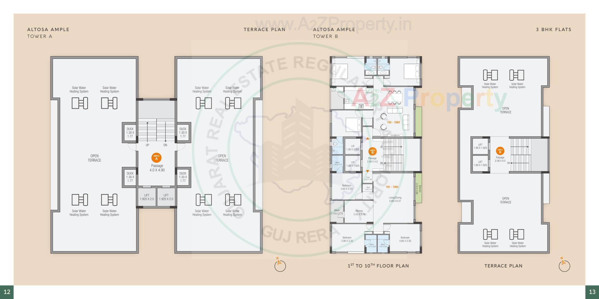 Layout of real estate project Altosa Ample Altosa Utsav located at Mavdi, Rajkot, Gujarat