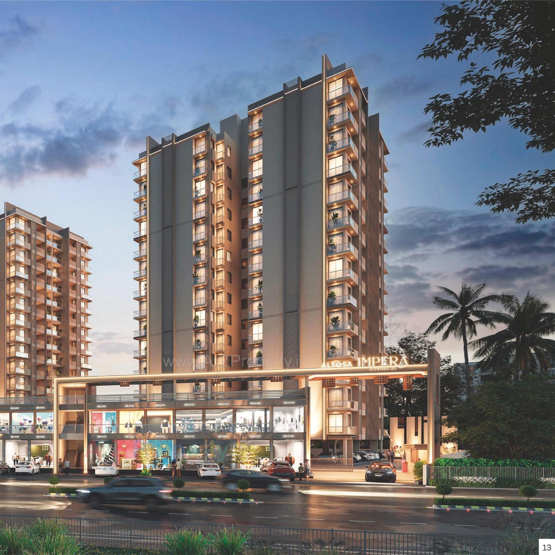 3D Elevation of real estate project Altosa Impera located at Rajkot, Rajkot, Gujarat