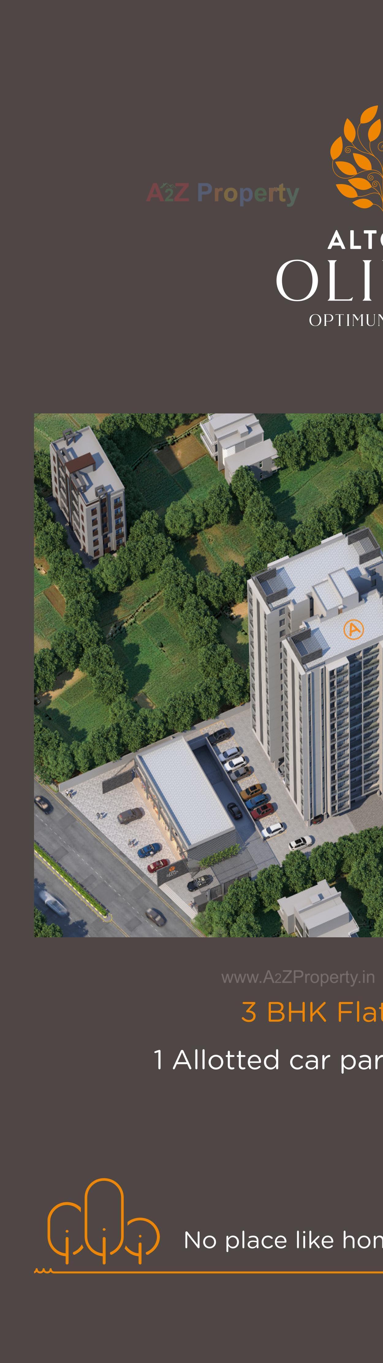 3D Elevation of real estate project Altosa Olivia located at Mavdi, Rajkot, Gujarat