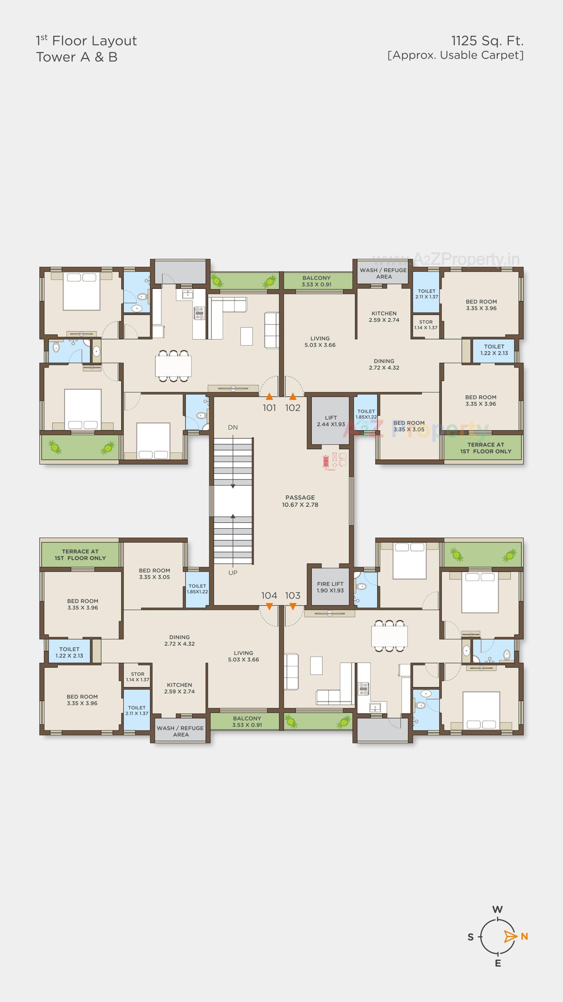Layout of real estate project Altosa Olivia located at Mavdi, Rajkot, Gujarat