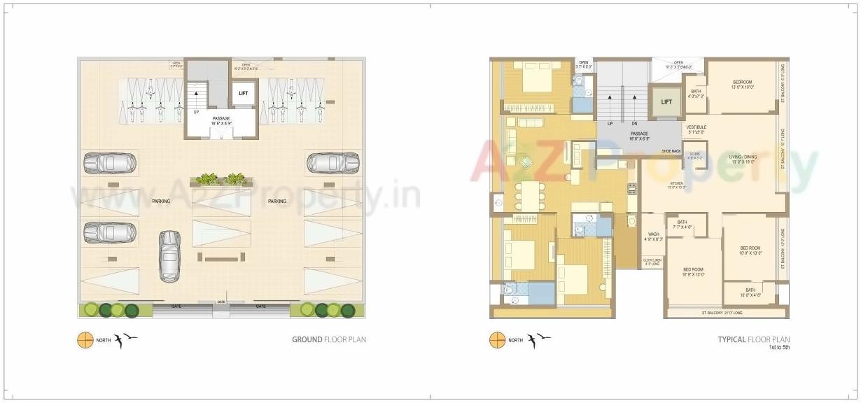 Layout of real estate project Ambaram located at Munjka, Rajkot, Gujarat