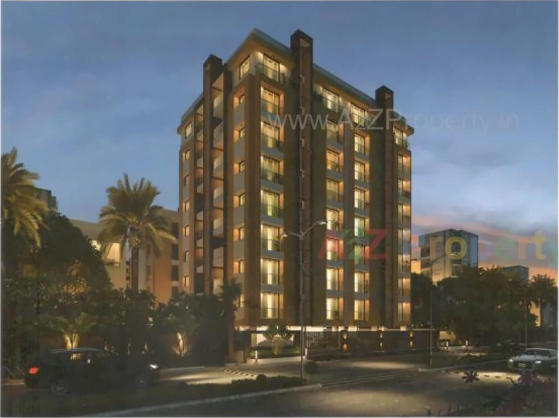 3D Elevation of real estate project Amee Residency located at Mavdi, Rajkot, Gujarat