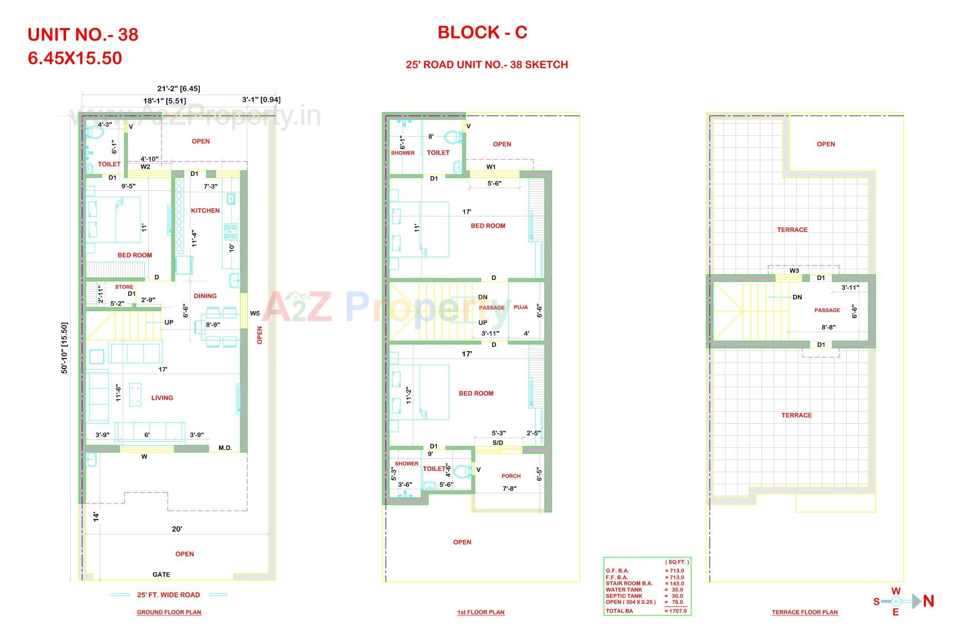 Layout of real estate project Ami Exotica located at Manharpura, Rajkot, Gujarat