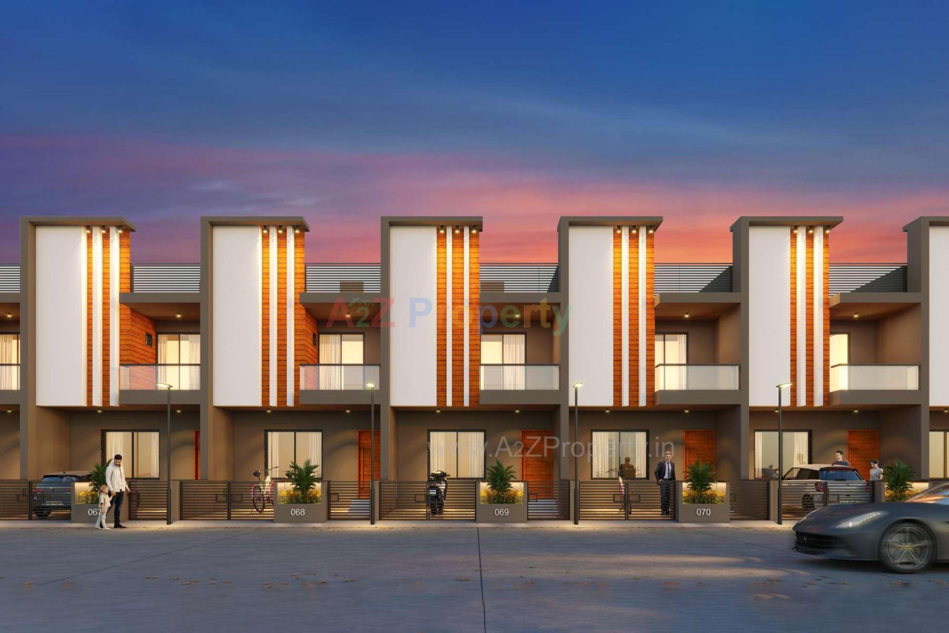 3D Elevation of real estate project Ami Exotica located at Manharpura, Rajkot, Gujarat