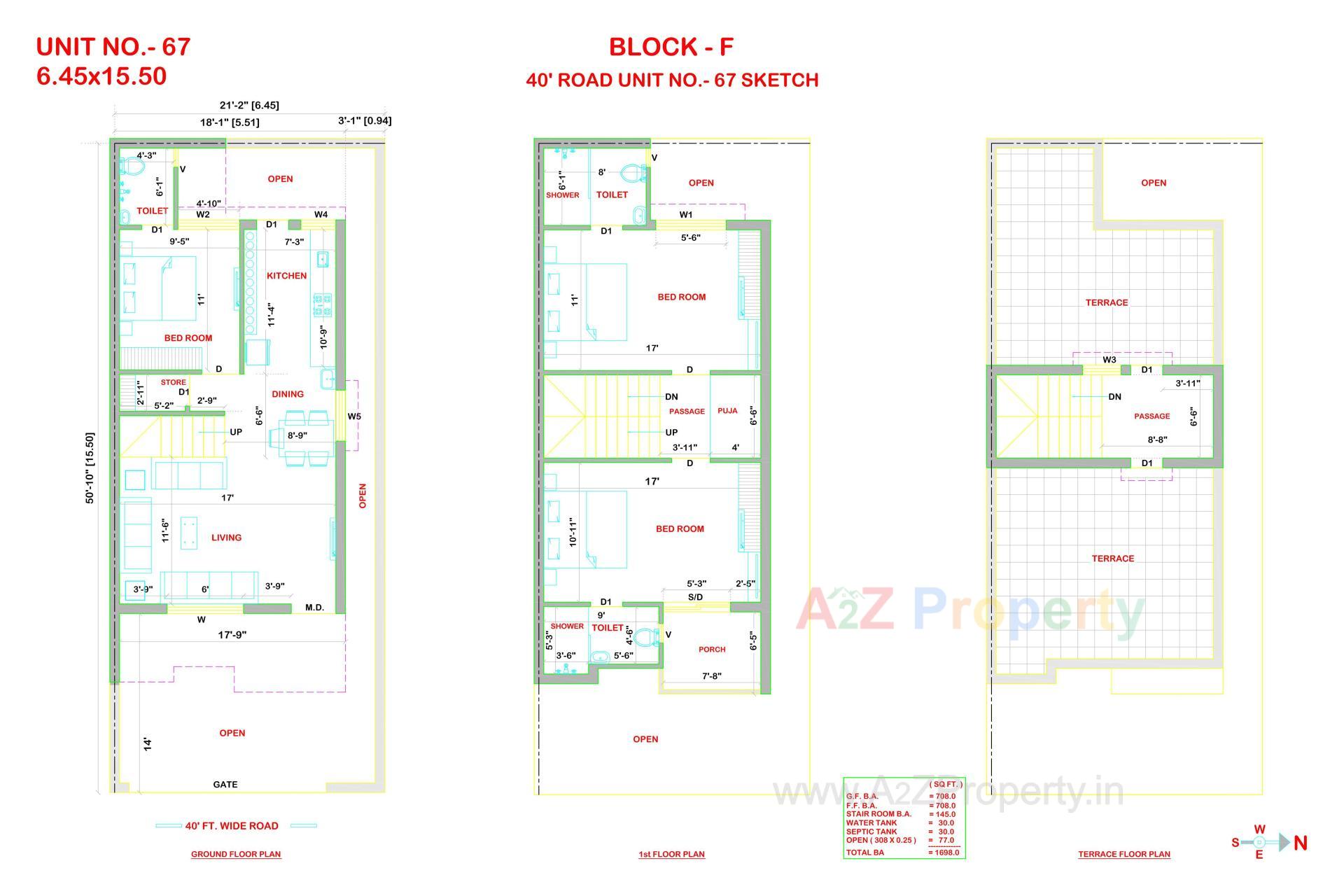 Layout of real estate project Ami Exotica located at Manharpura, Rajkot, Gujarat