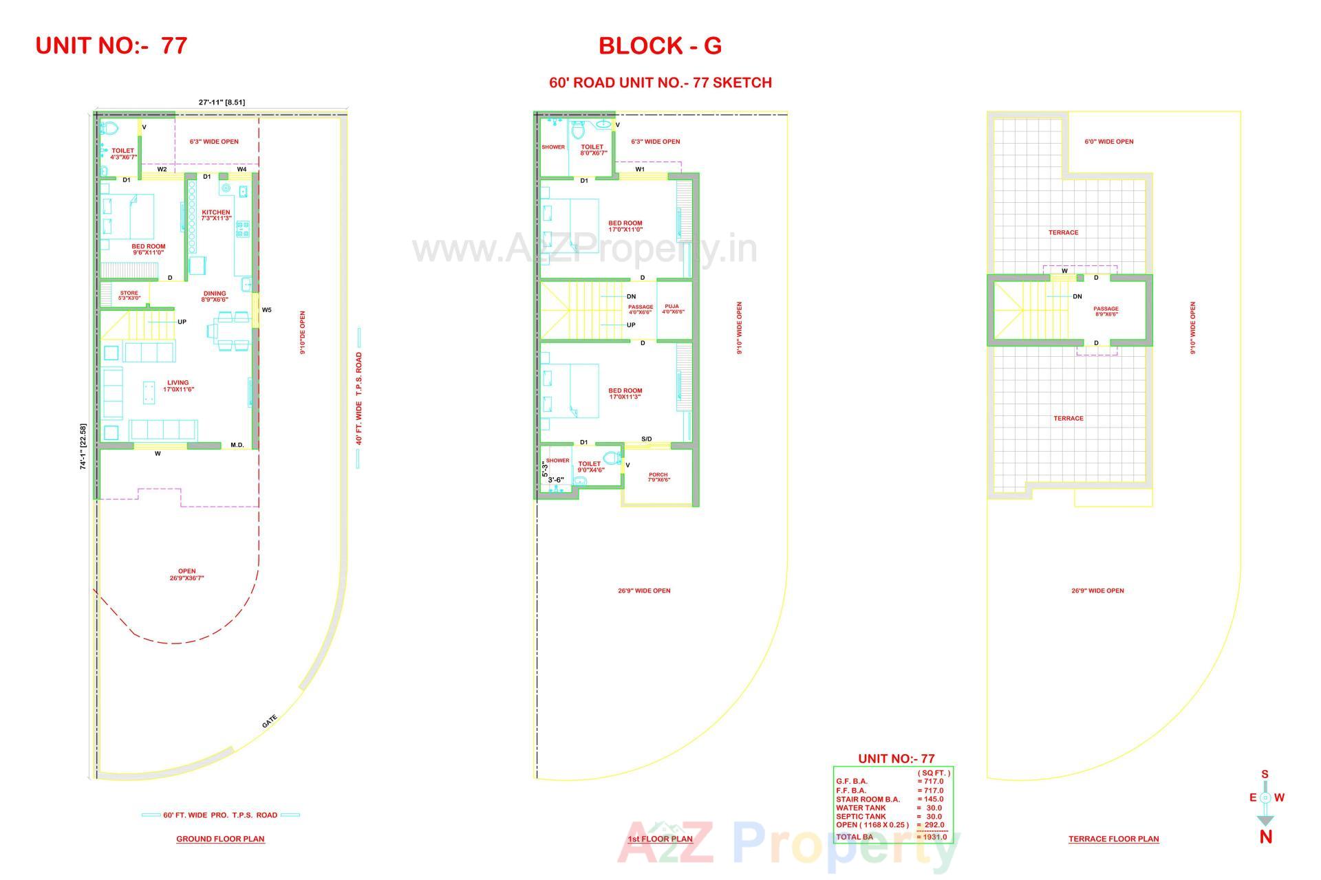 Layout of real estate project Ami Exotica located at Manharpura, Rajkot, Gujarat