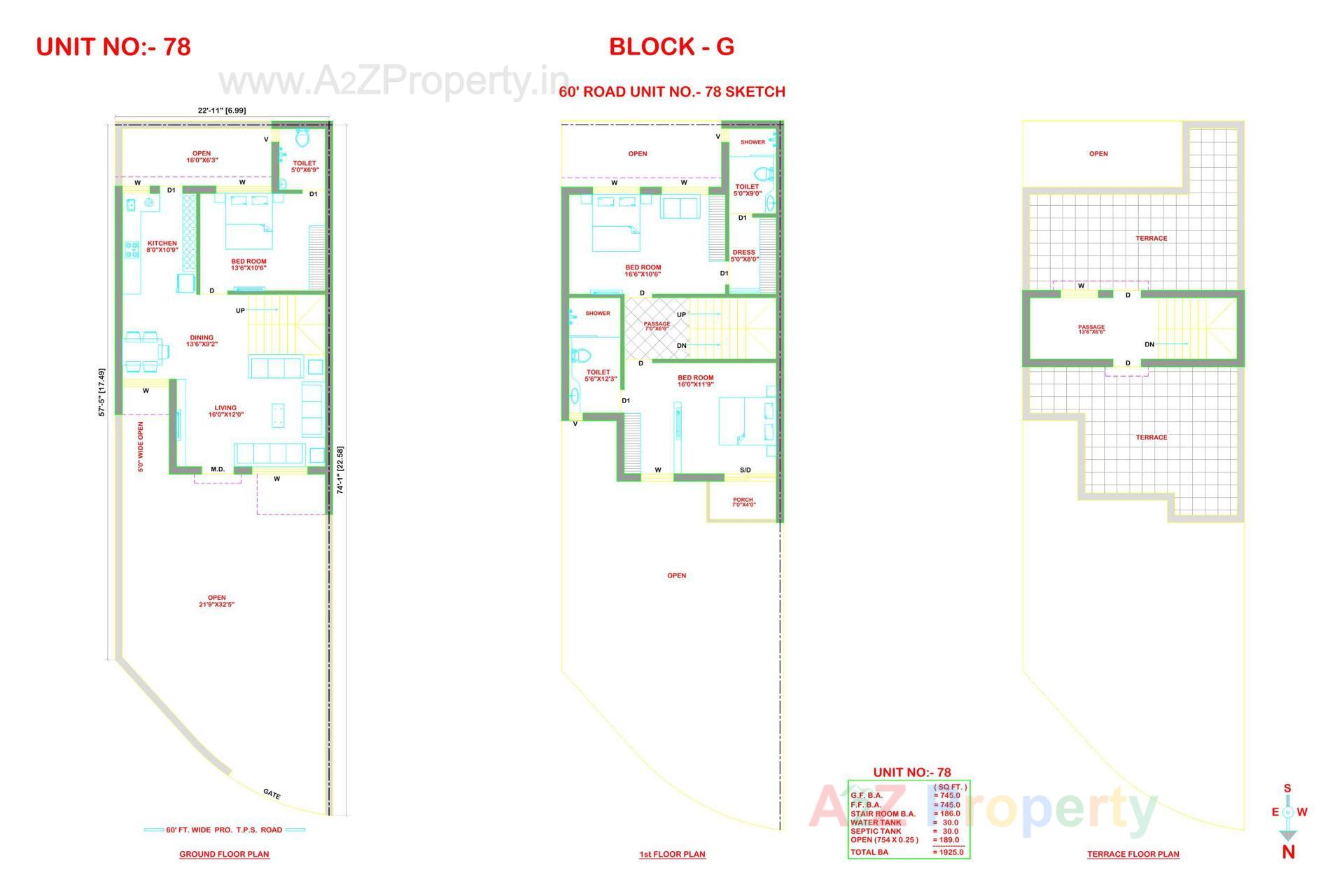 Layout of real estate project Ami Exotica located at Manharpura, Rajkot, Gujarat