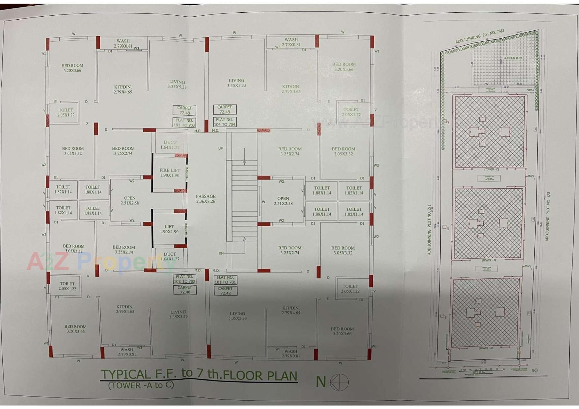 Layout of real estate project Amidhara located at Rajkot, Rajkot, Gujarat
