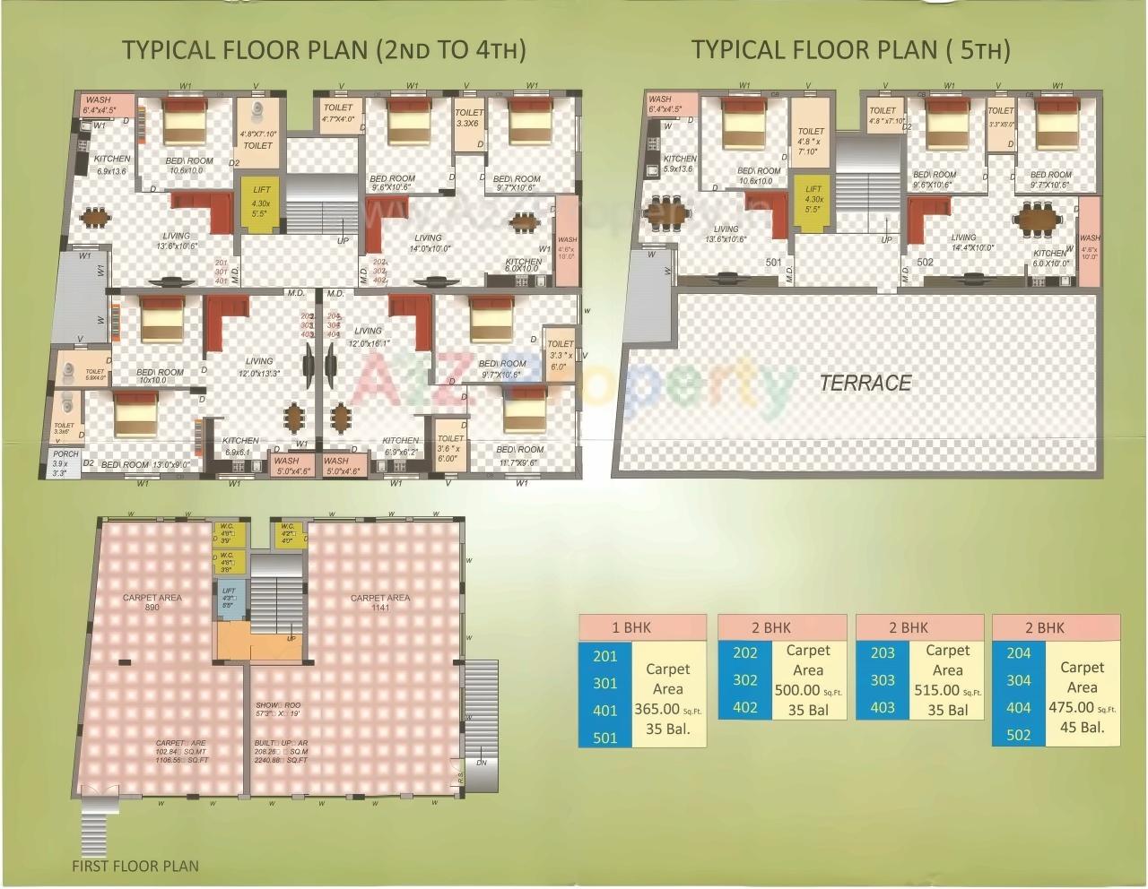 Layout of real estate project Amrut Arcade located at Raiya, Rajkot, Gujarat