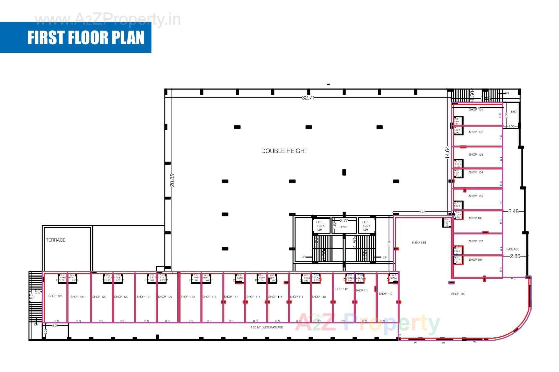 Layout of real estate project Amrut Complex located at Rajkot, Rajkot, Gujarat
