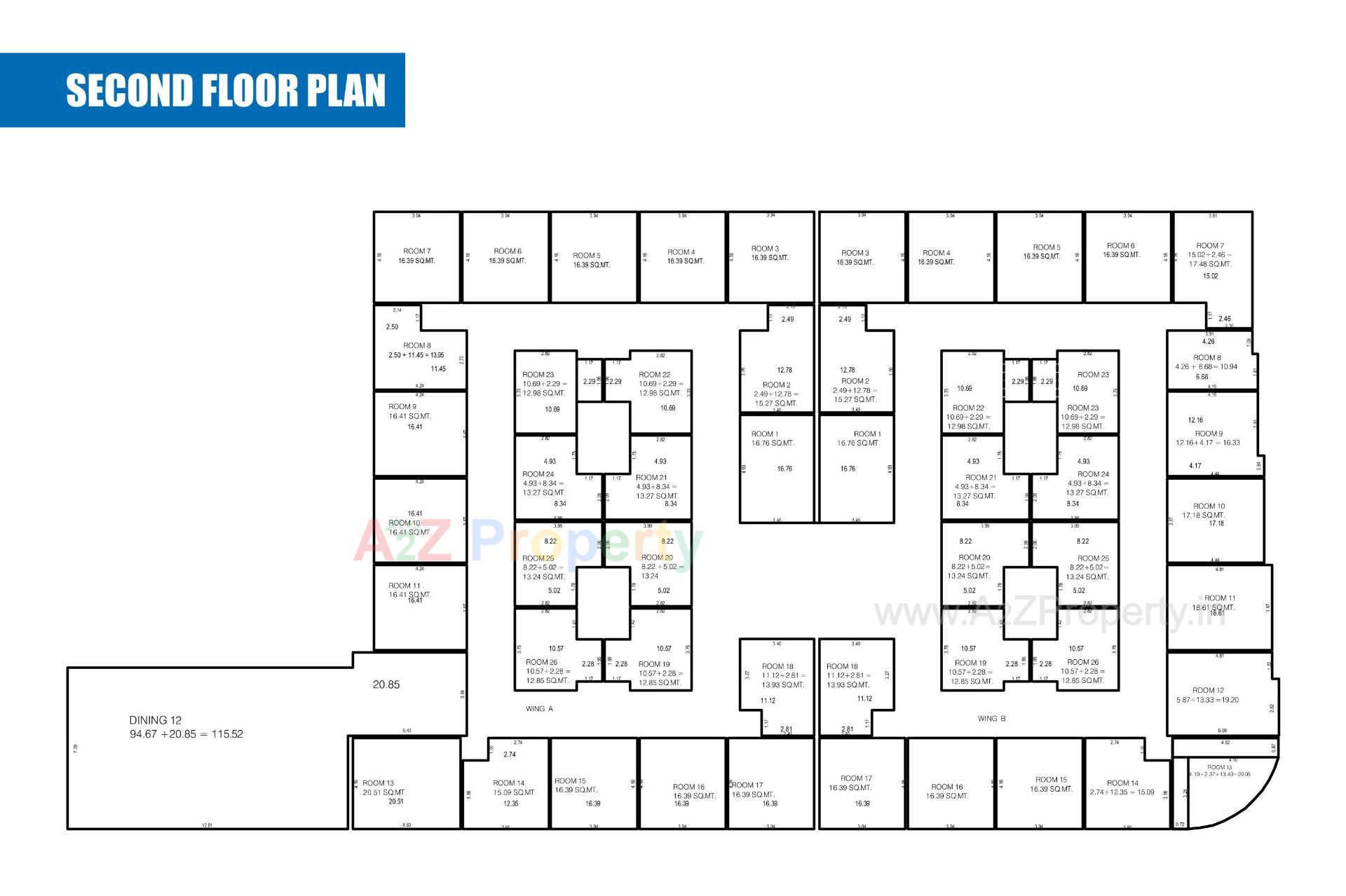 Layout of real estate project Amrut Complex located at Rajkot, Rajkot, Gujarat