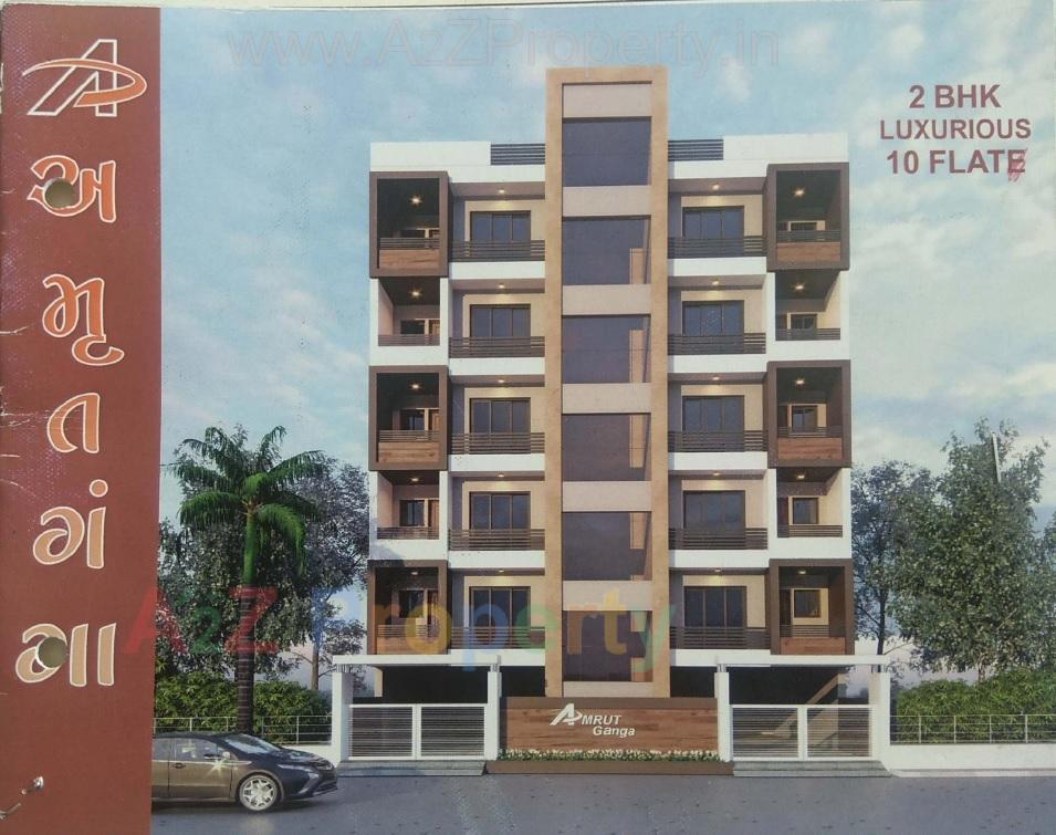 3D Elevation of real estate project Amrut Ganga located at Raiya, Rajkot, Gujarat