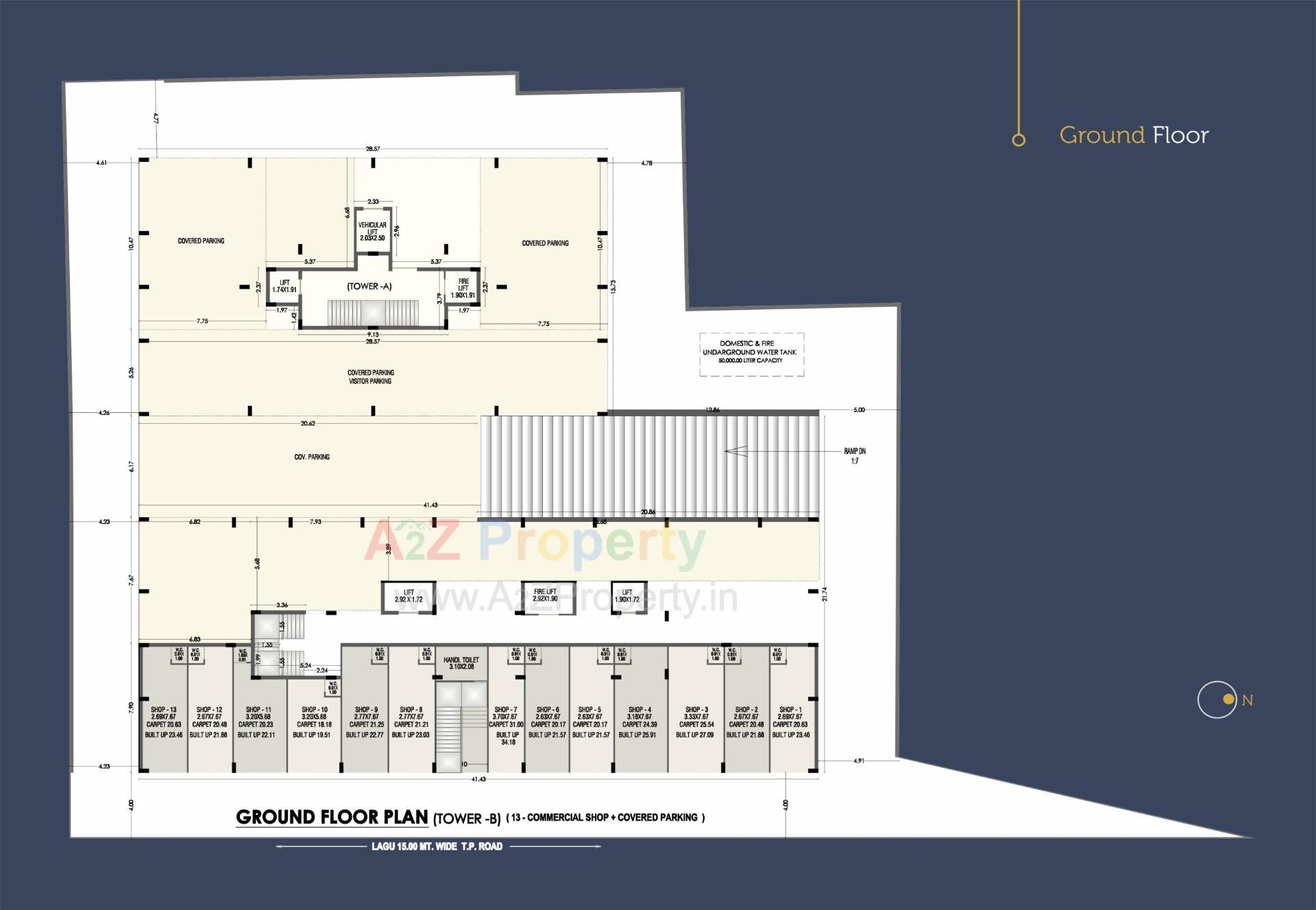 Layout of real estate project Amrut Heights located at Rajkot, Rajkot, Gujarat