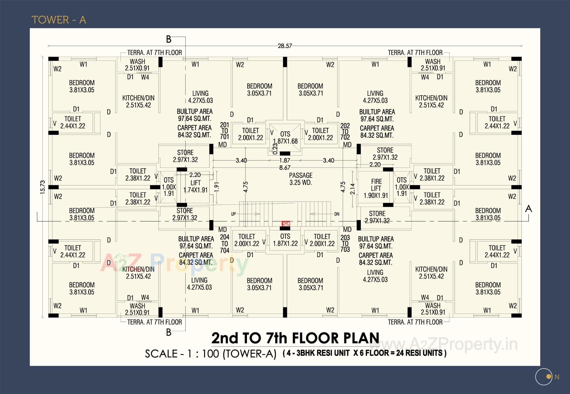 Layout of real estate project Amrut Heights located at Rajkot, Rajkot, Gujarat