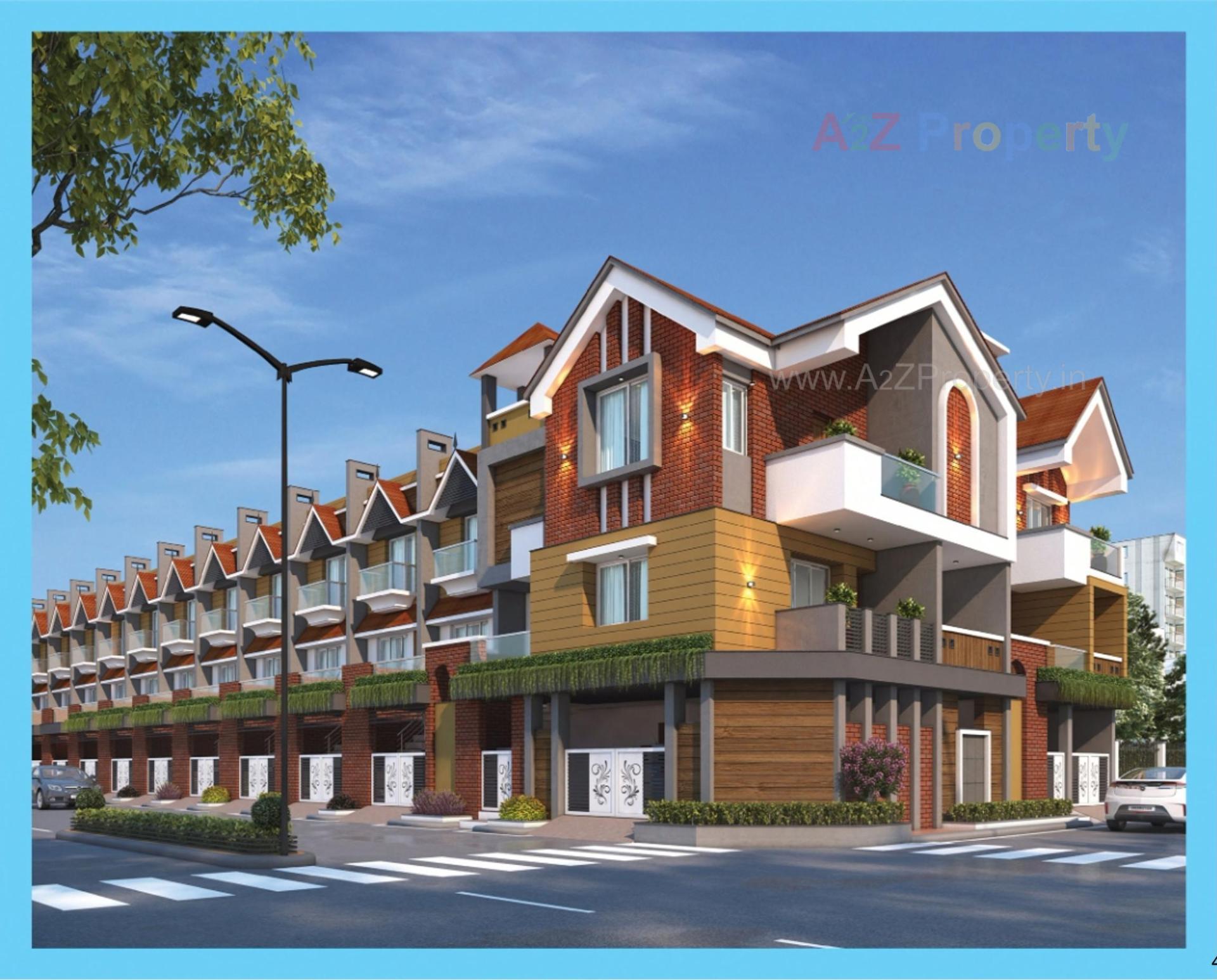 3D Elevation of real estate project Ananat Villa located at Mavdi, Rajkot, Gujarat