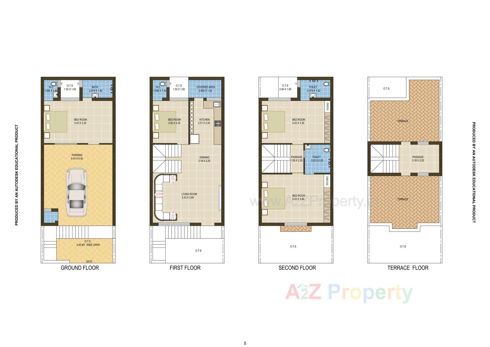 Layout of real estate project Ananat Villa located at Mavdi, Rajkot, Gujarat