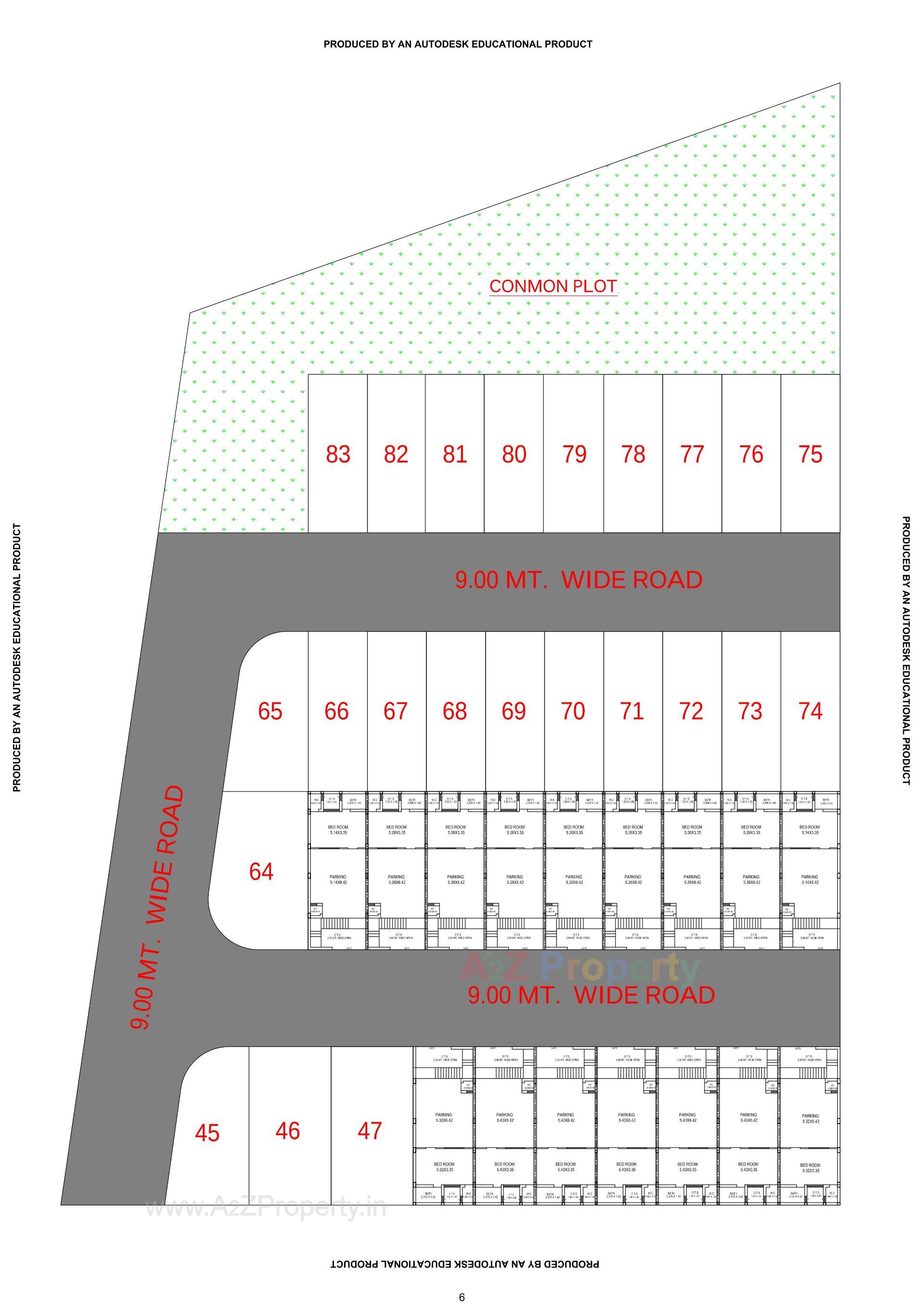 Layout of real estate project Ananat Villa located at Mavdi, Rajkot, Gujarat