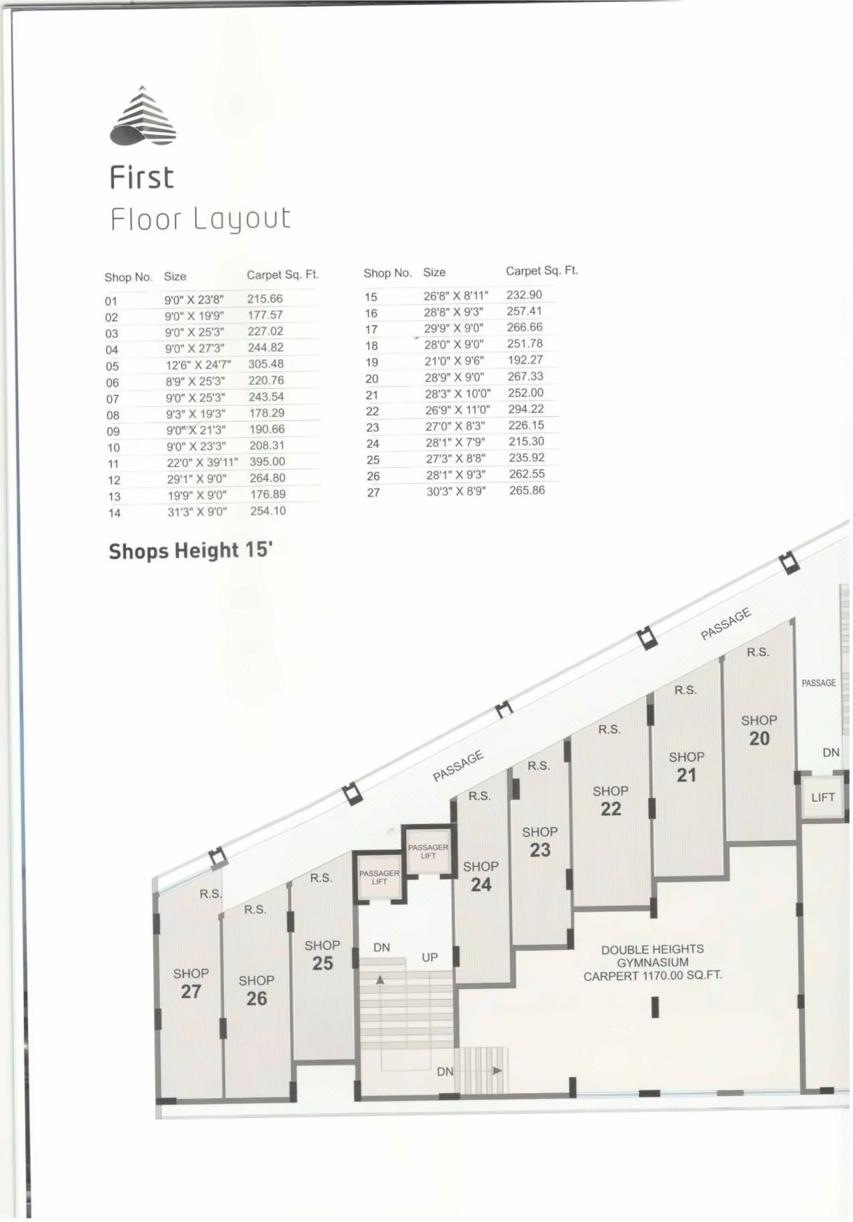 Layout of real estate project Anant Bhoomi located at Mavdi, Rajkot, Gujarat