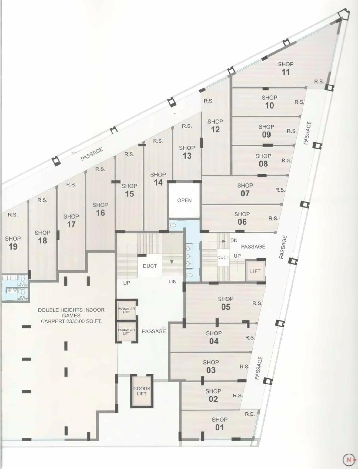 Layout of real estate project Anant Bhoomi located at Mavdi, Rajkot, Gujarat