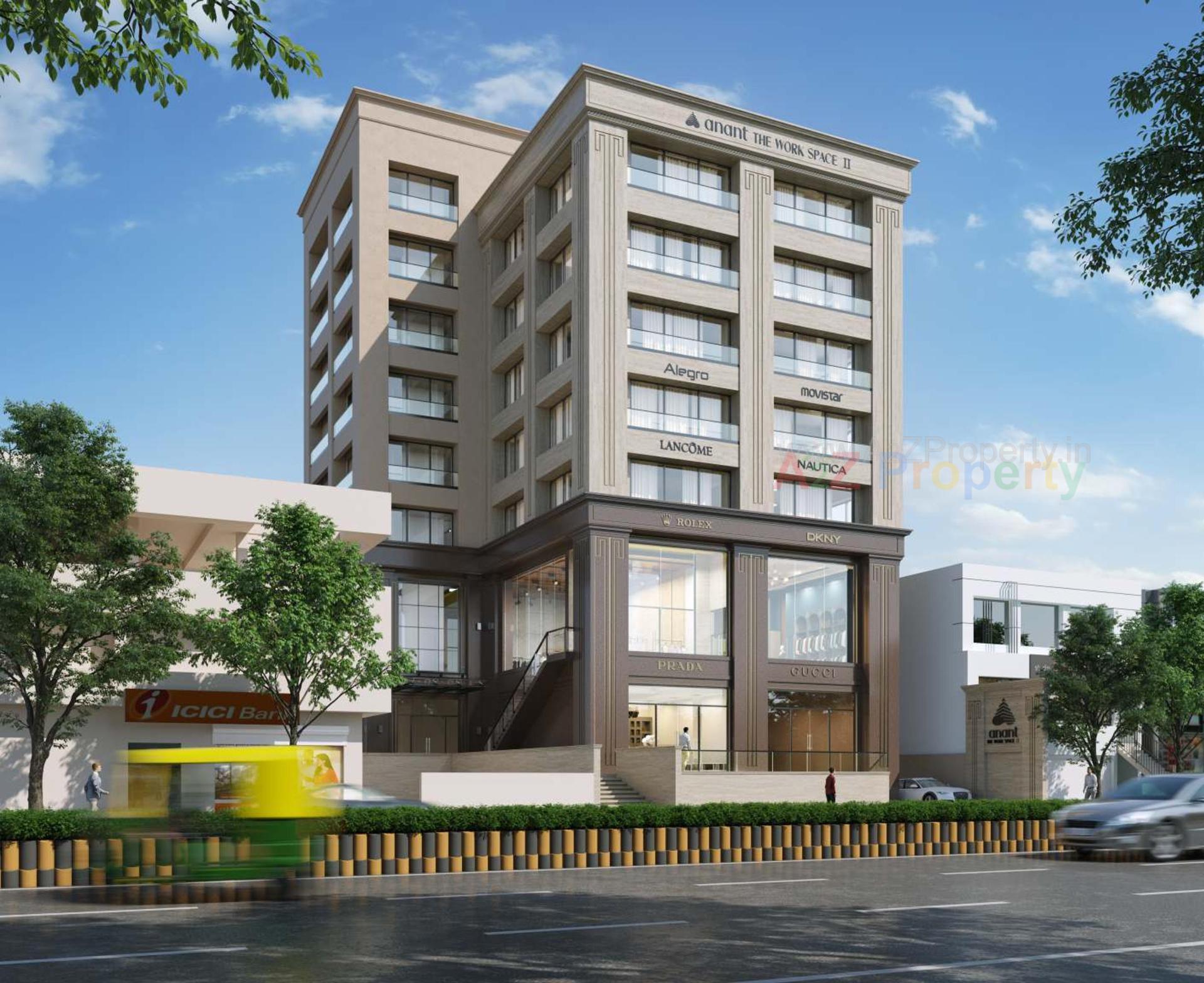 3D Elevation of real estate project Anant The Work Space located at Rajkot, Rajkot, Gujarat