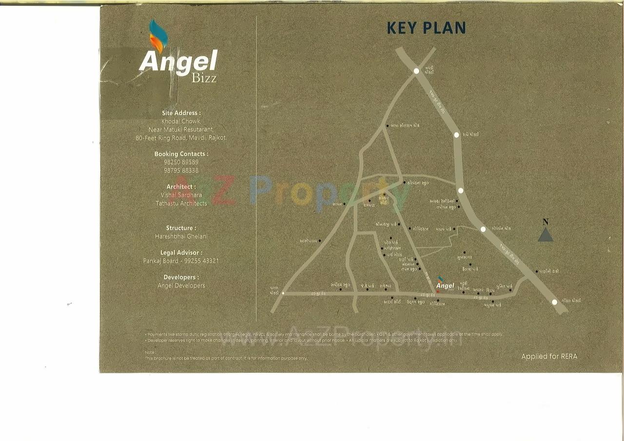  of real estate project Angel Bizz located at Mavadi, Rajkot, Gujarat