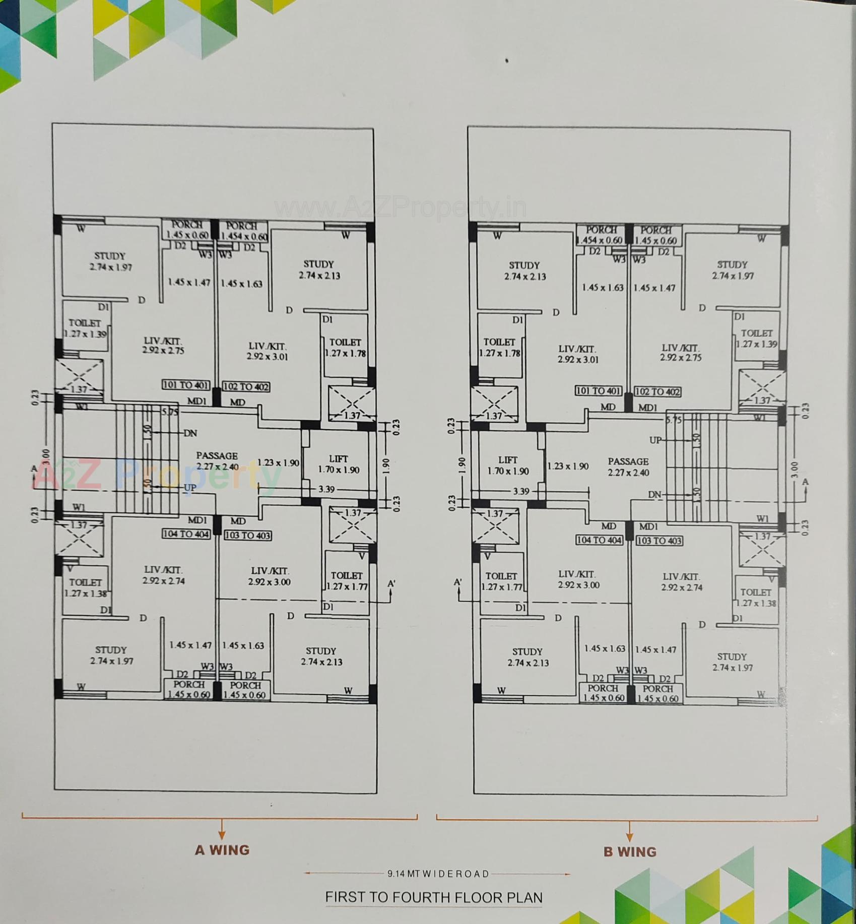 Layout of real estate project Angel Flats located at City, Rajkot, Gujarat