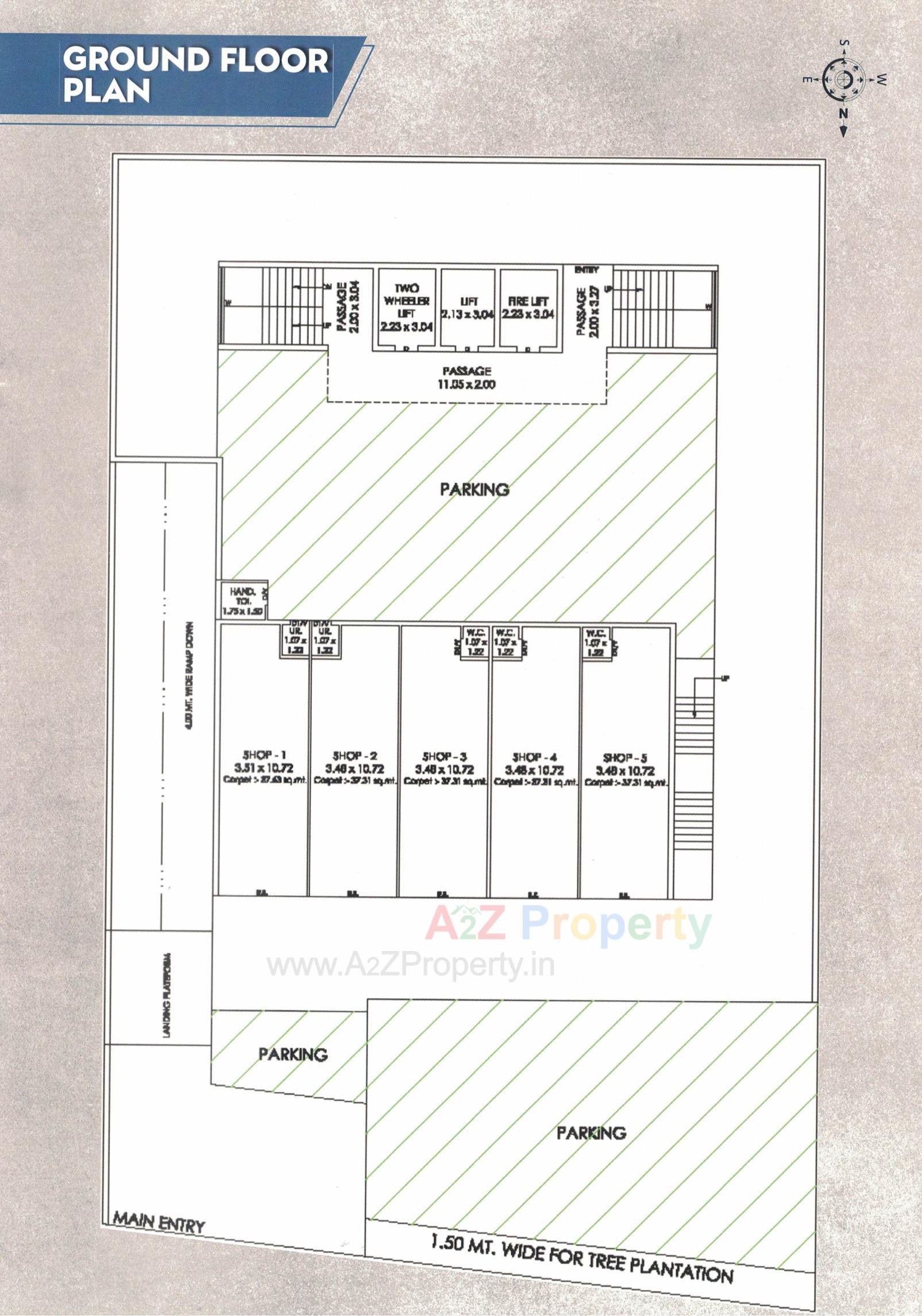 Layout of real estate project Angel Plus located at Mavdi, Rajkot, Gujarat