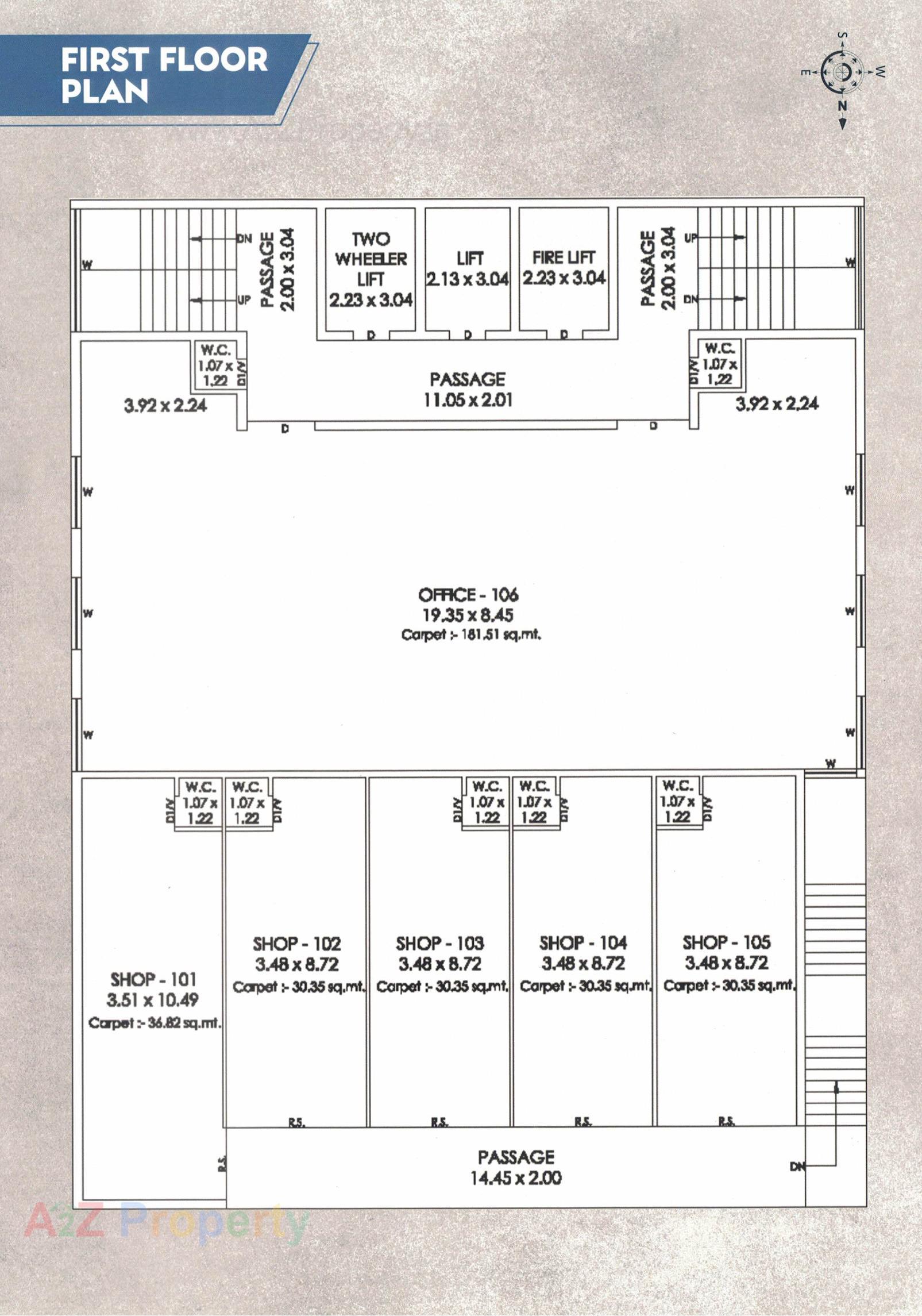 Layout of real estate project Angel Plus located at Mavdi, Rajkot, Gujarat