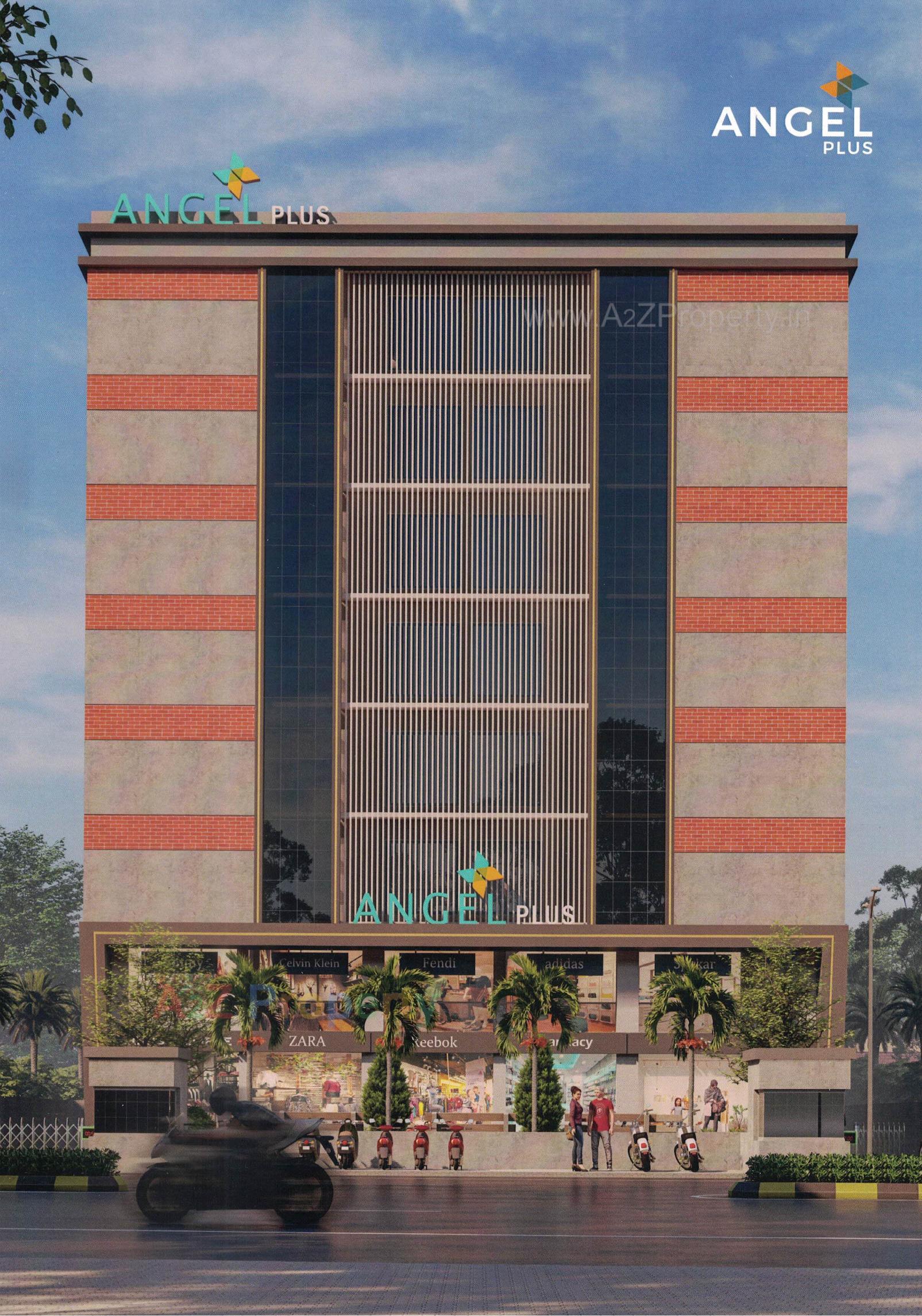 3D Elevation of real estate project Angel Plus located at Mavdi, Rajkot, Gujarat
