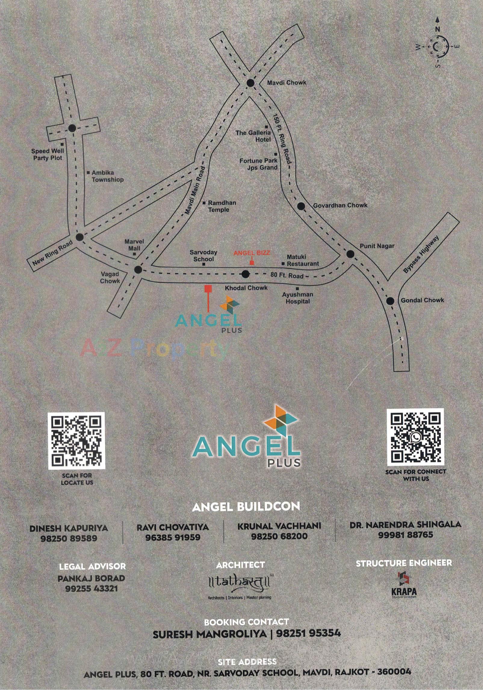  of real estate project Angel Plus located at Mavdi, Rajkot, Gujarat