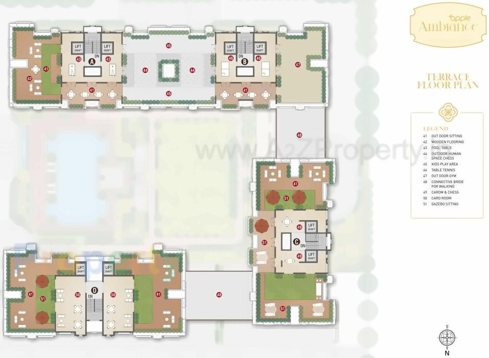 Layout of real estate project Apple Ambiance located at Nanamava, Rajkot, Gujarat