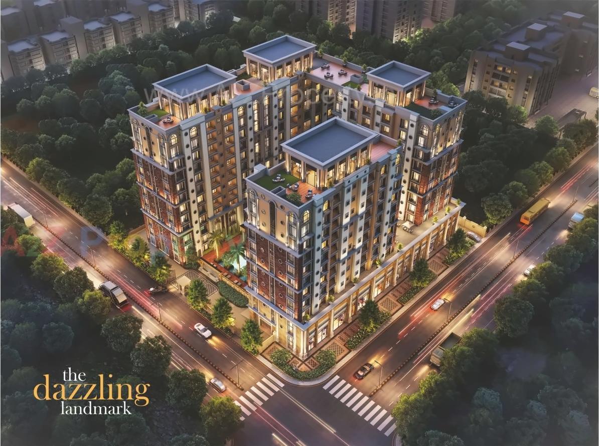 3D Elevation of real estate project Apple Ambiance located at Nanamava, Rajkot, Gujarat