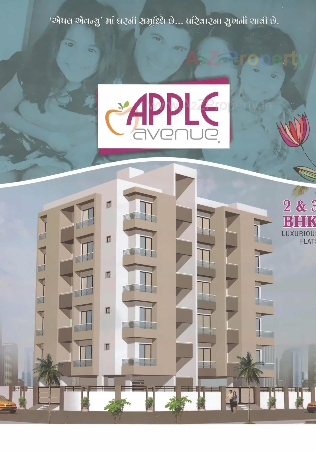 3D Elevation of real estate project Apple Avenue located at Mavdi, Rajkot, Gujarat