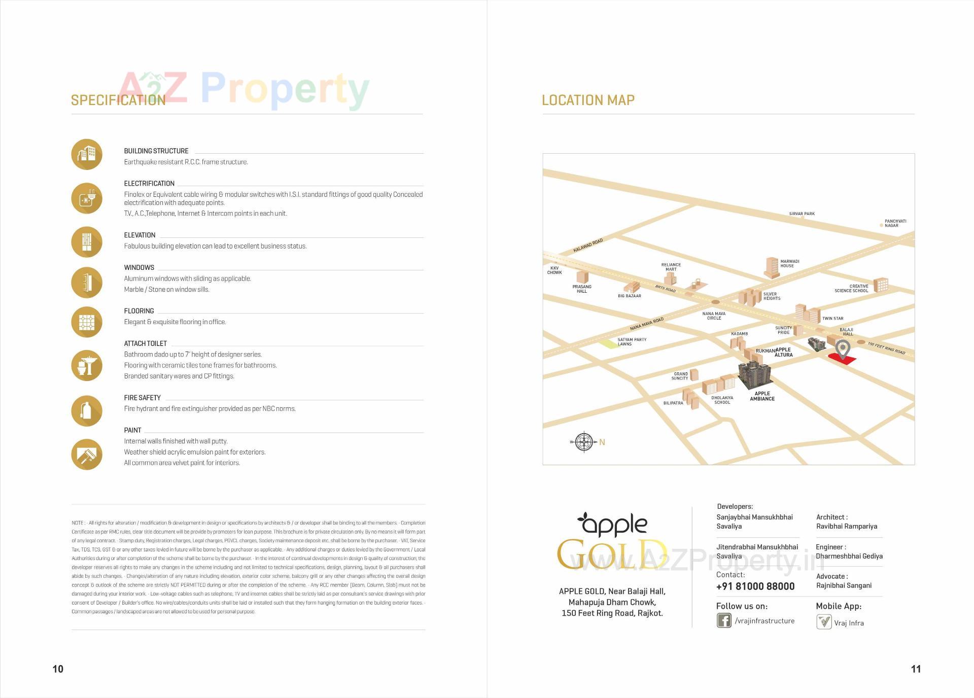  of real estate project Apple Gold located at Nana-mava, Rajkot, Gujarat
