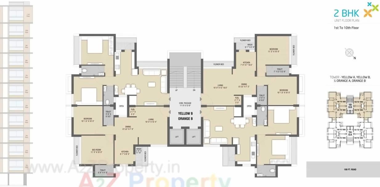 Layout of real estate project Apple Greens located at Madhapar, Rajkot, Gujarat