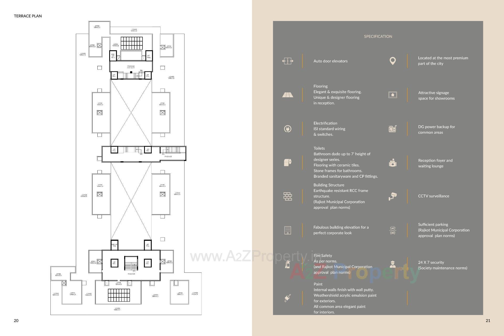  of real estate project Aqua Marin located at Motamava, Rajkot, Gujarat