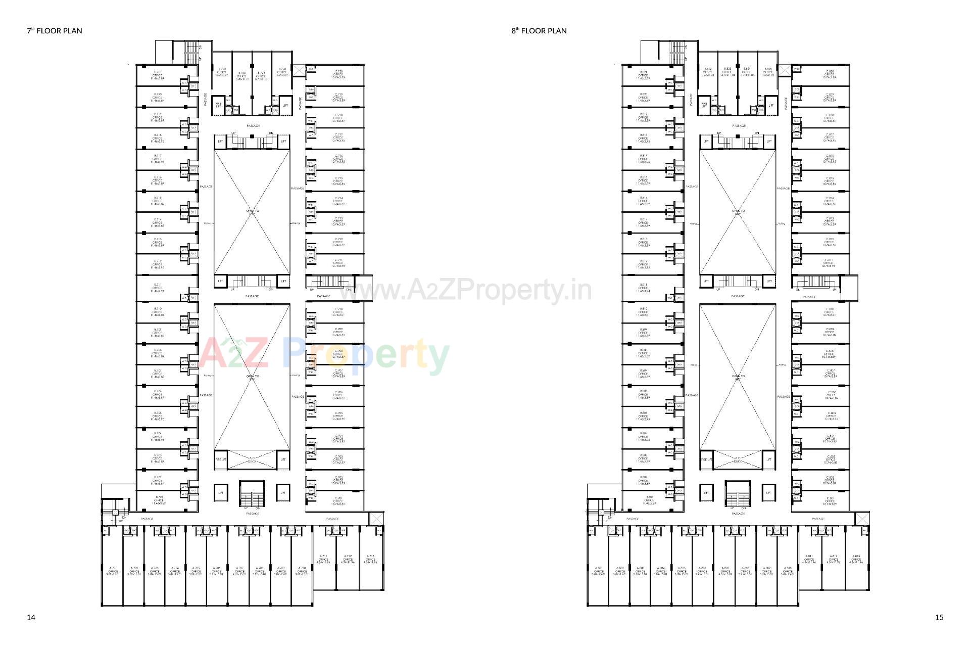 Layout of real estate project Aqua Marin located at Motamava, Rajkot, Gujarat