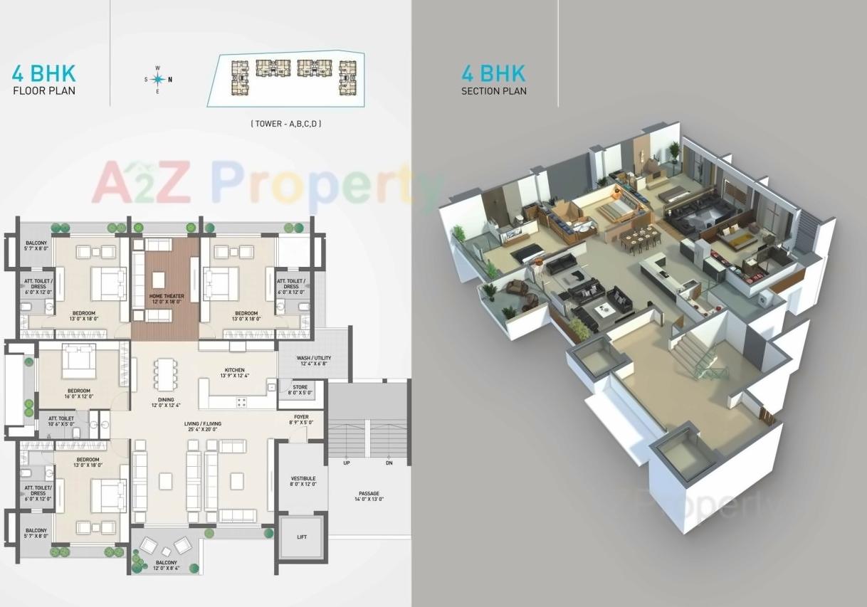 Layout of real estate project Aqua located at Mota-mava, Rajkot, Gujarat