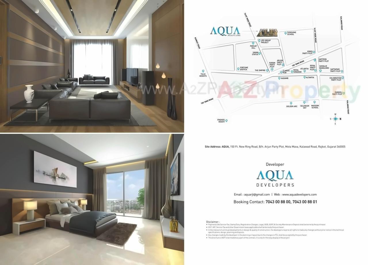 3D Elevation of real estate project Aqua located at Mota-mava, Rajkot, Gujarat