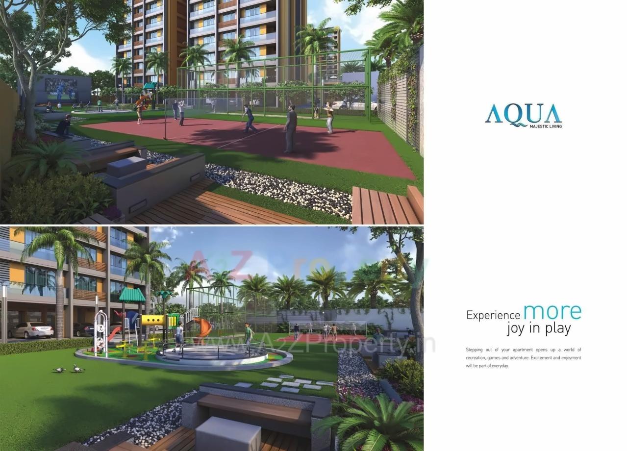 3D Elevation of real estate project Aqua located at Mota-mava, Rajkot, Gujarat