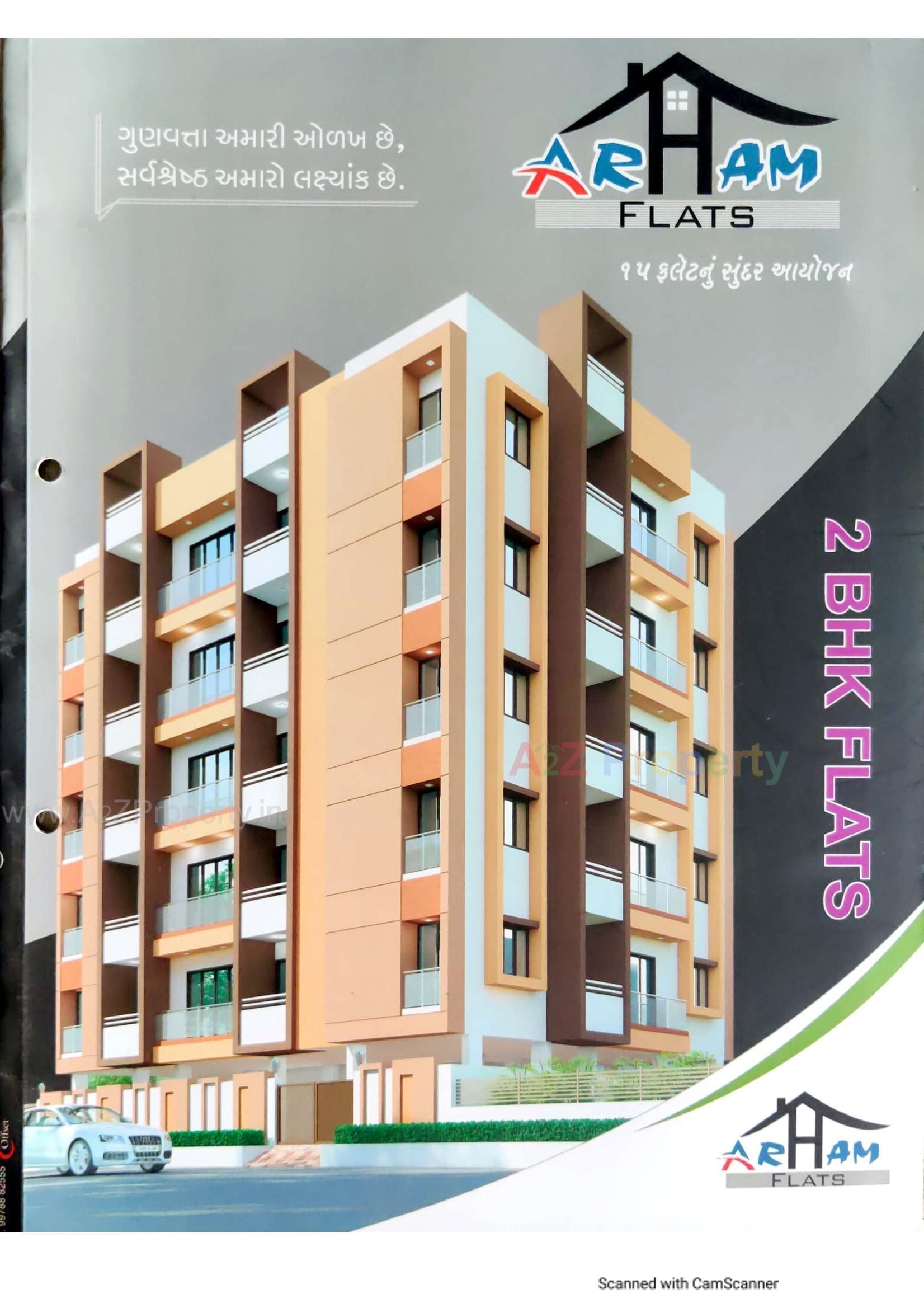 3D Elevation of real estate project Arham Flats located at Mavdi, Rajkot, Gujarat