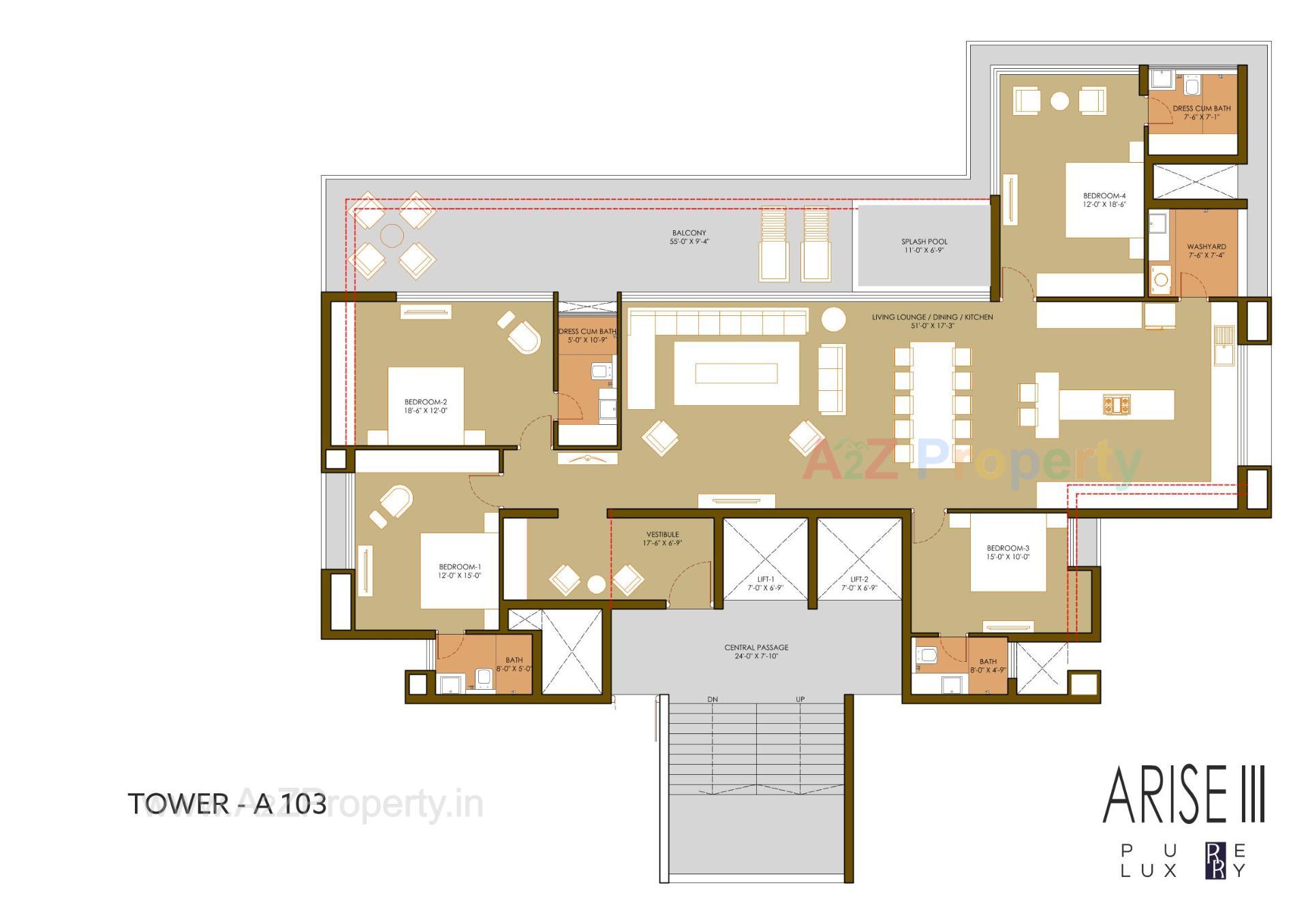 Layout of real estate project Arise located at Ghanteshwar, Rajkot, Gujarat