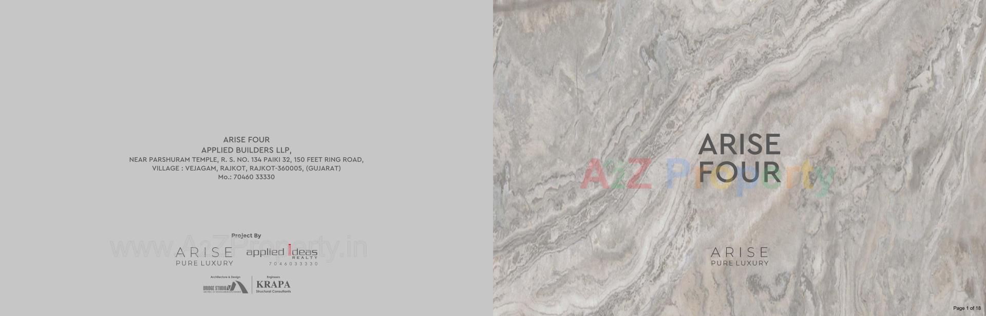  of real estate project Arise Four located at Vejalgam, Rajkot, Gujarat