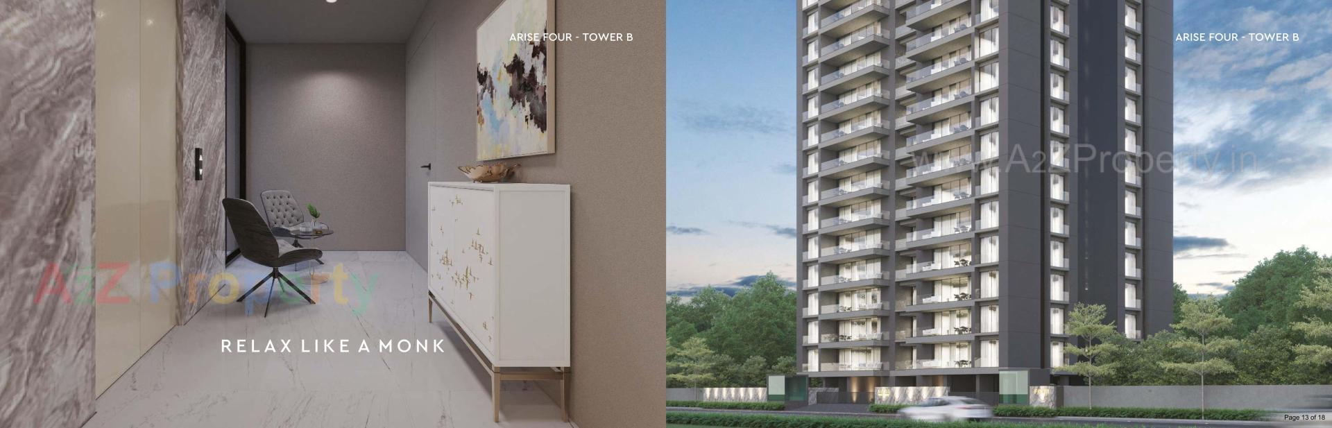 3D Elevation of real estate project Arise Four located at Vejalgam, Rajkot, Gujarat