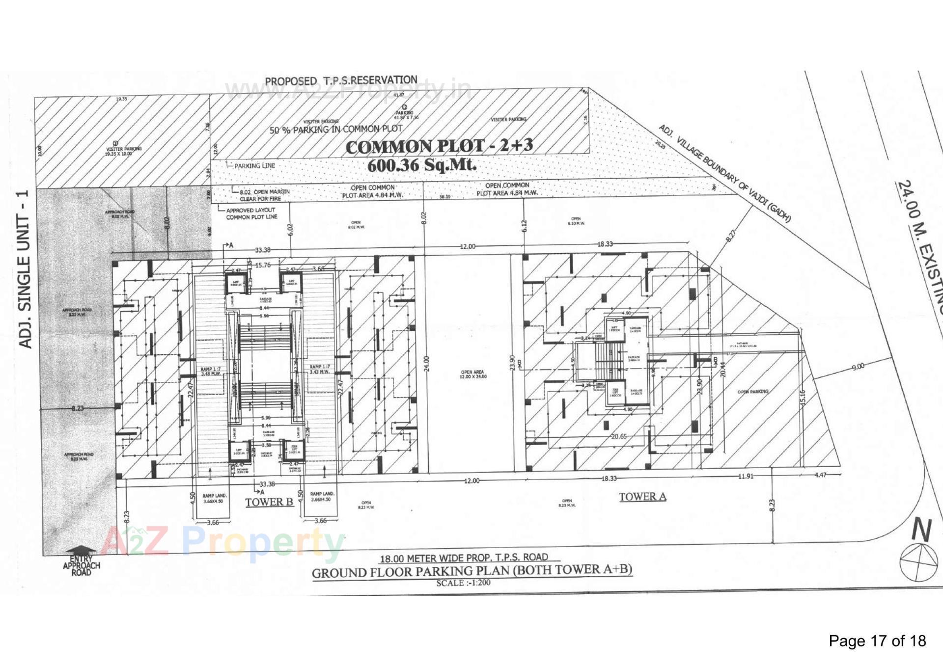 Layout of real estate project Arise Four located at Vejalgam, Rajkot, Gujarat